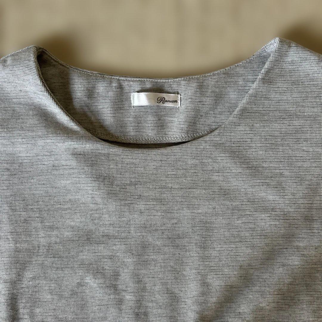 【美品】Ranan グレー 半袖 チュニック カットソー Mサイズ — image 3