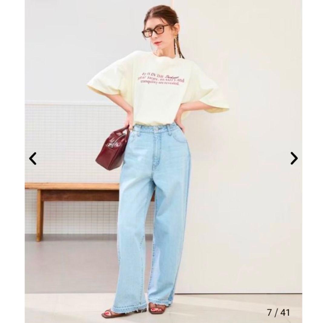 【coen】スザンヌコラボ Suu ピグメント短丈ゆるTシャツ — image 2