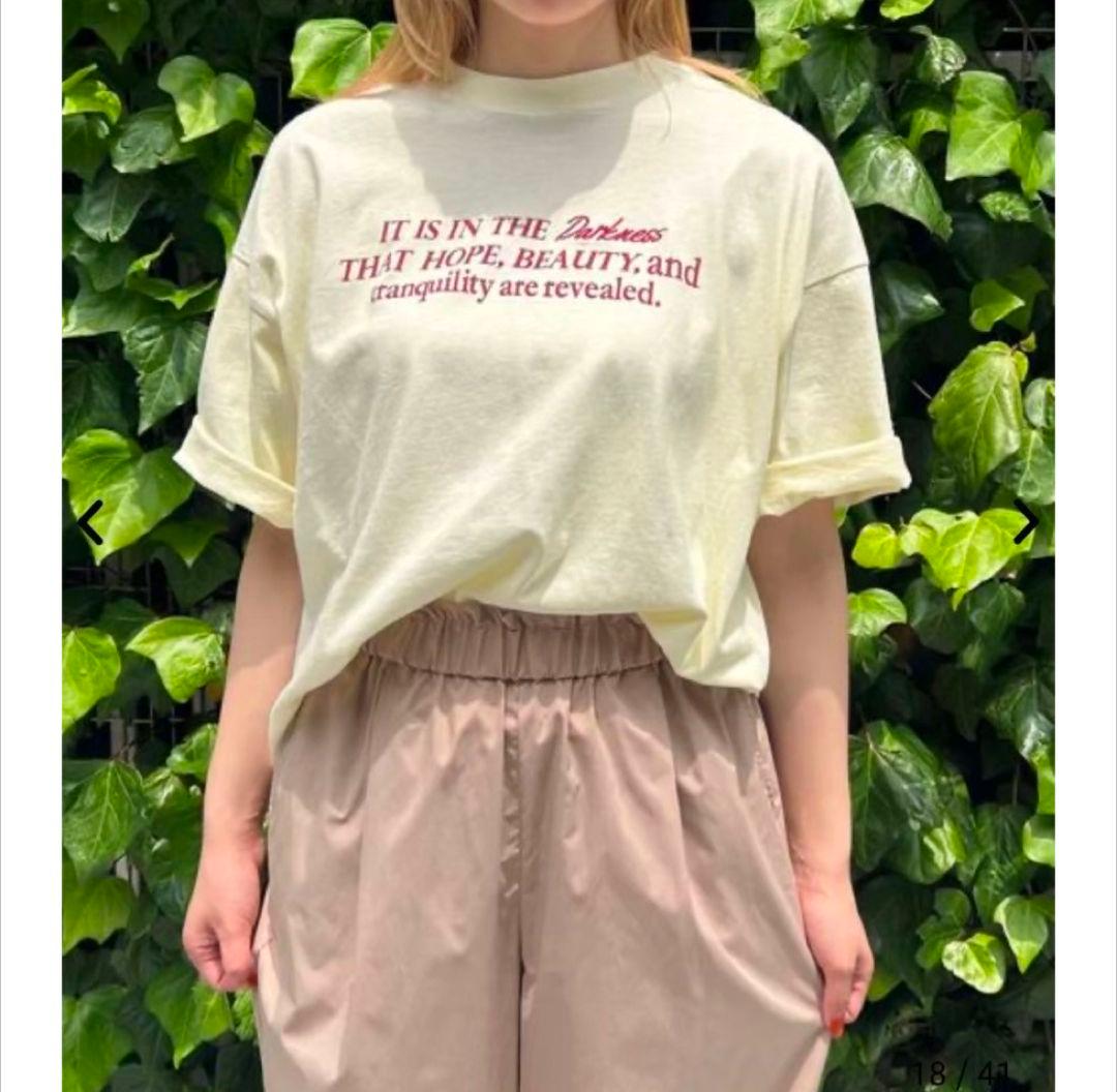 【coen】スザンヌコラボ Suu ピグメント短丈ゆるTシャツ — image 3