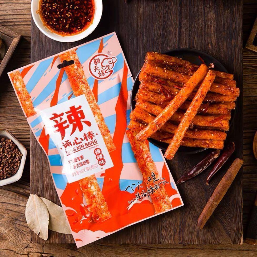 通心棒　元気棒　2袋　ラーティアオ　翻天娃辣条　中国　お菓子　大辣棒　おつまみ — image 3