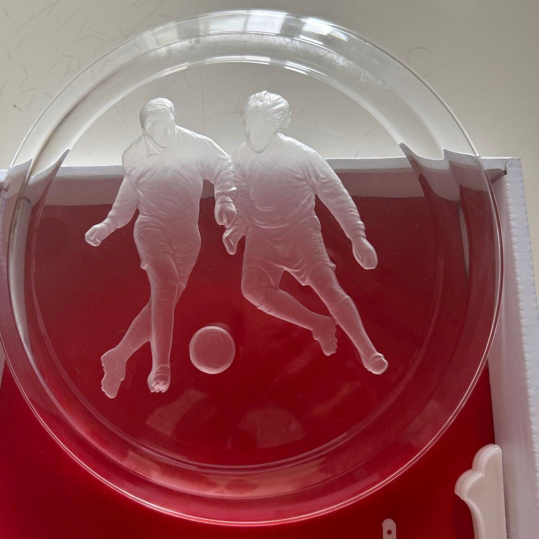 HOYA CRYSTAL サッカー 記念プレートスタンド付き — image 4