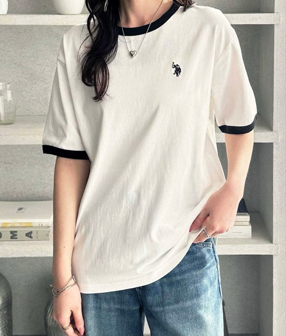 GeeRA別注【U.S. POLO ASSN.】接触冷感配色リンガーＴシャツ M — image 4