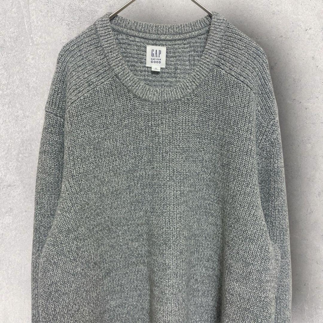 ギャップ メンズ 長袖 ニットセーター M グレー ゆったり 冬 厚手 シンプル — image 2