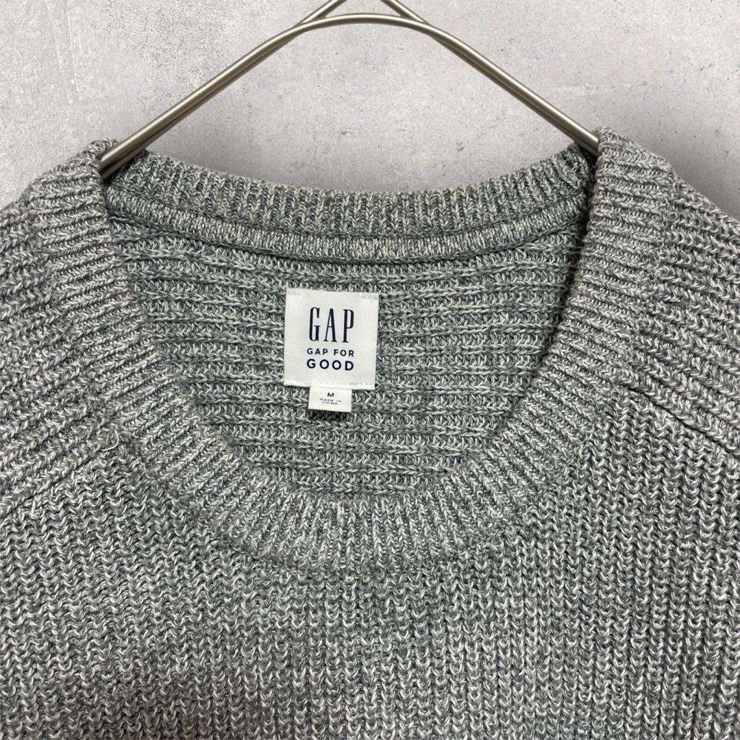 ギャップ メンズ 長袖 ニットセーター M グレー ゆったり 冬 厚手 シンプル — image 3