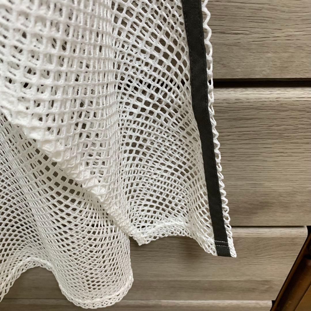 たんぬ 様専用PAGEBOY ラインメッシュプルオーバー 白 F オーバーサイズ — image 5