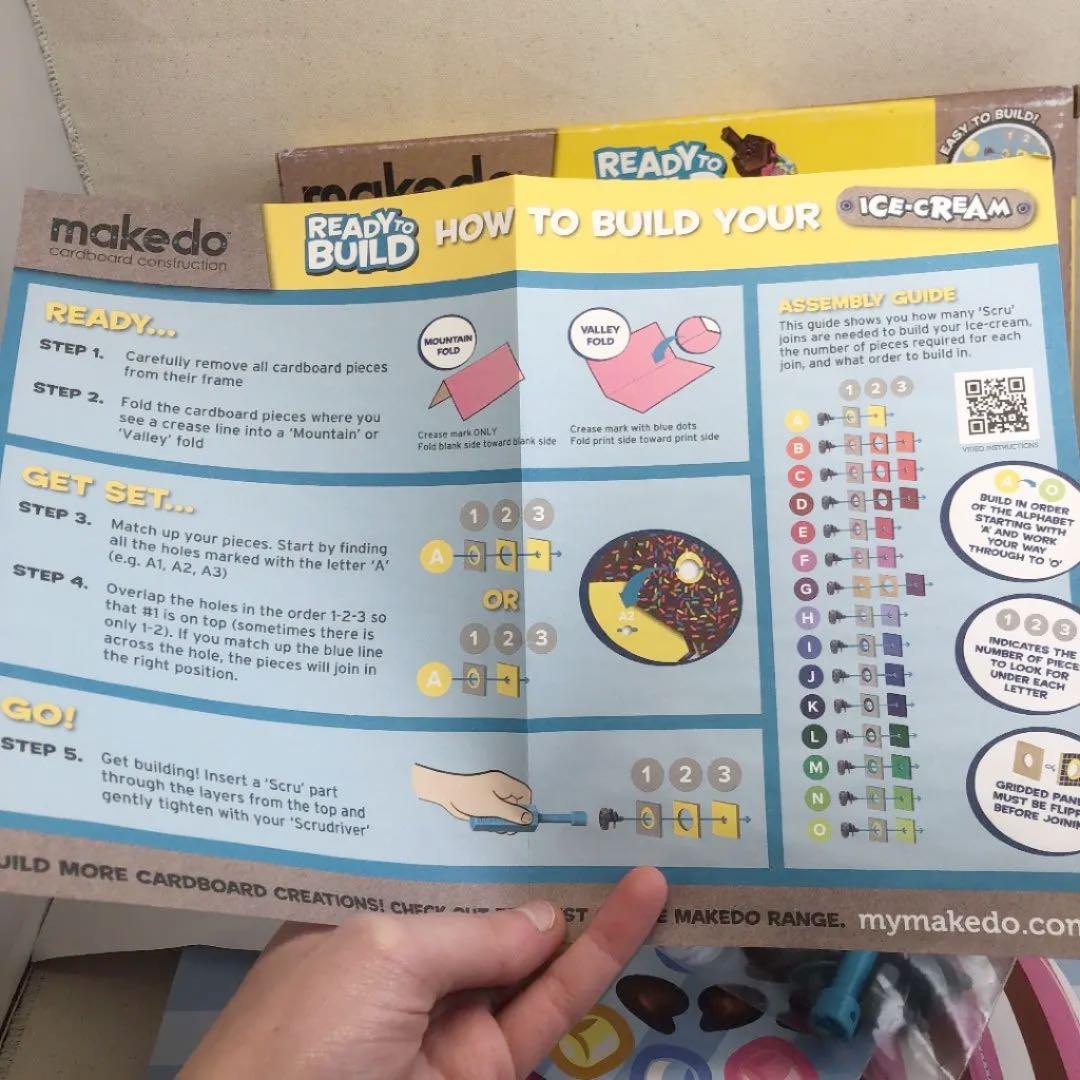 Makedo ダンボール工作用キット　知育玩具　アイスクリーム — image 4