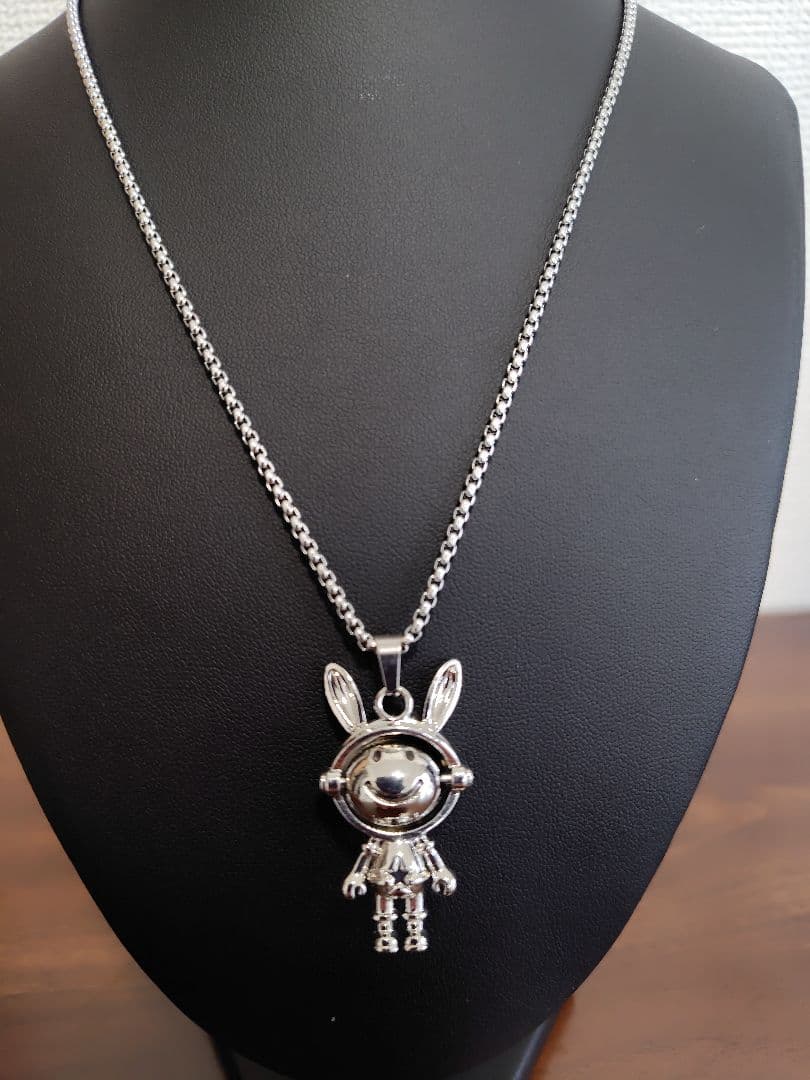 メカニカルラビット ステンレスチェーンネックレス 【新品【ネコポス【即日発送】 — image 4
