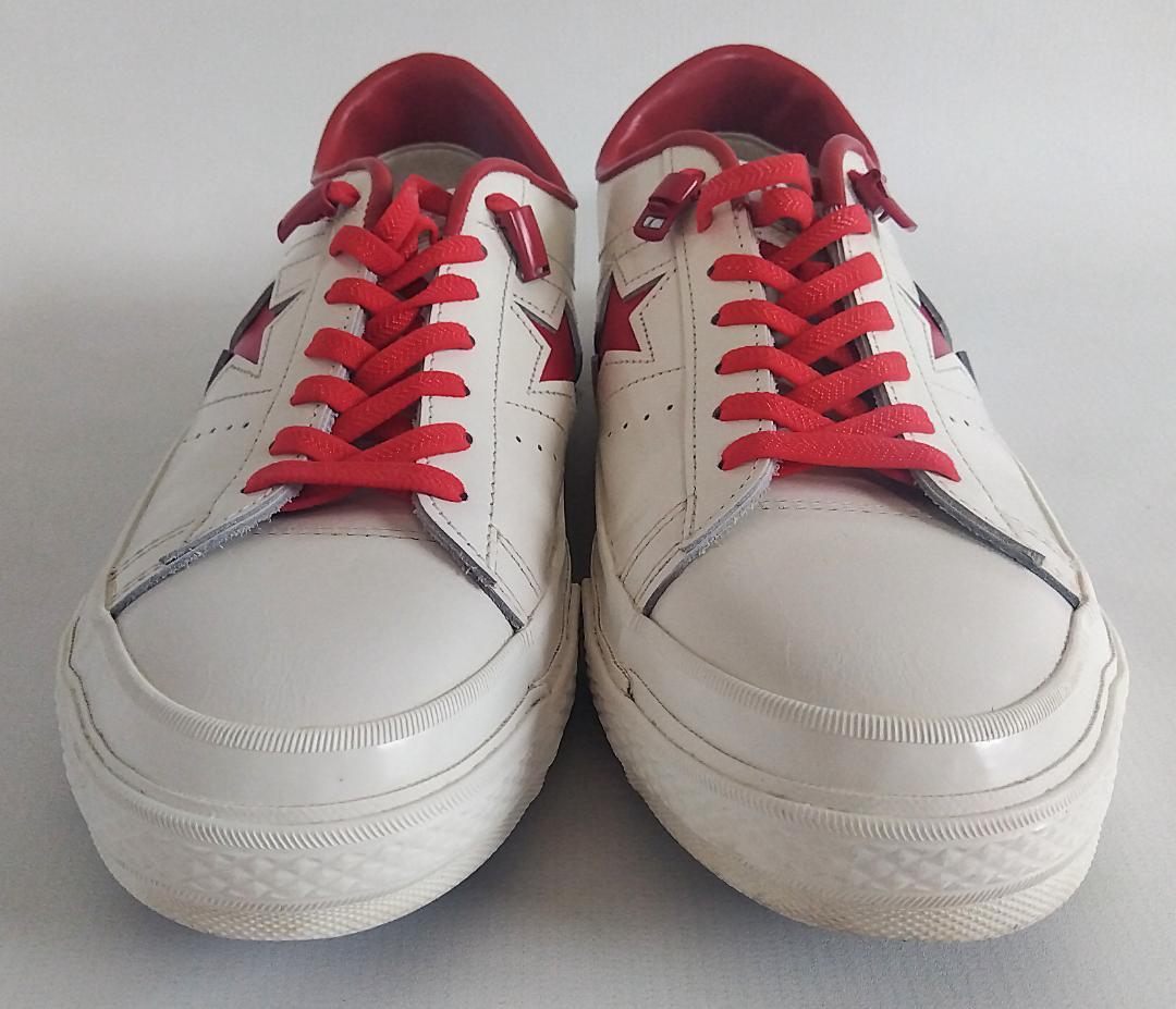 Converse コンバース ワンスター US9(27.5cm) 白×赤 — image 3
