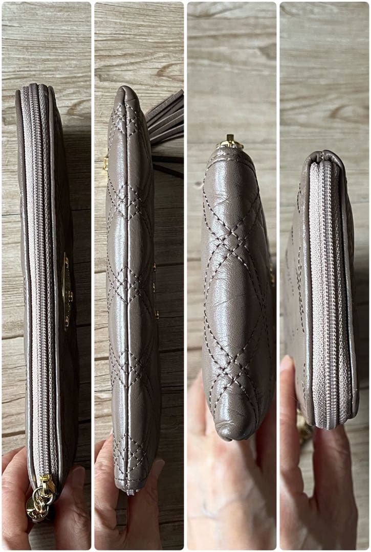 美品★ ATAO アタオ limo リモ　ラフダイヤモンド　キルティング長財布 — image 3