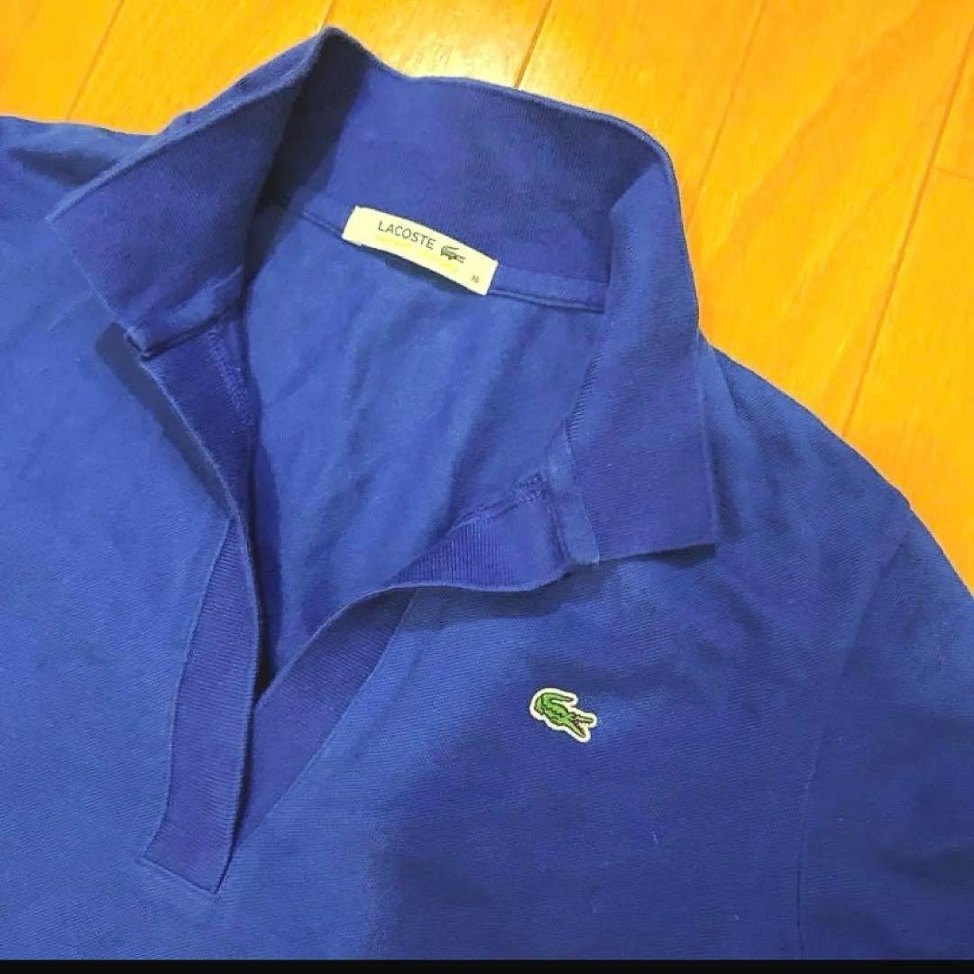 LACOSTE ラコステ　フロントボタンレス　カノコポロ　36 — image 2