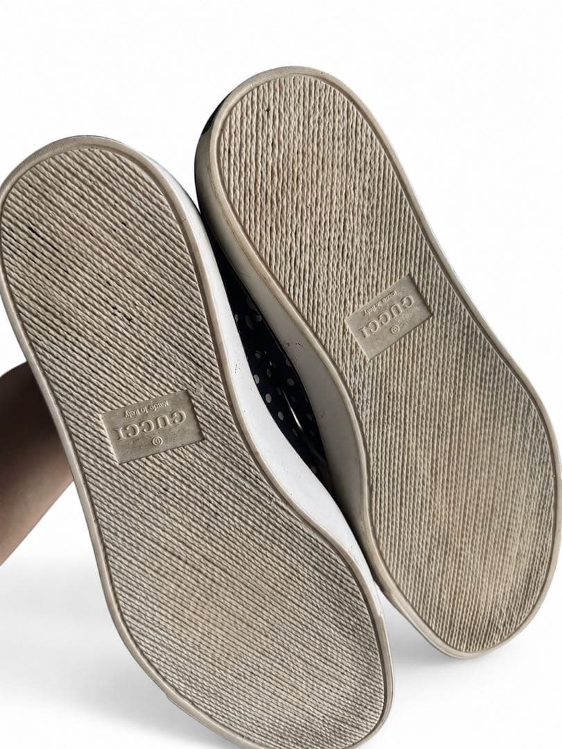 GUCCI ドット柄 ハイカットスニーカー ネイビー — image 5