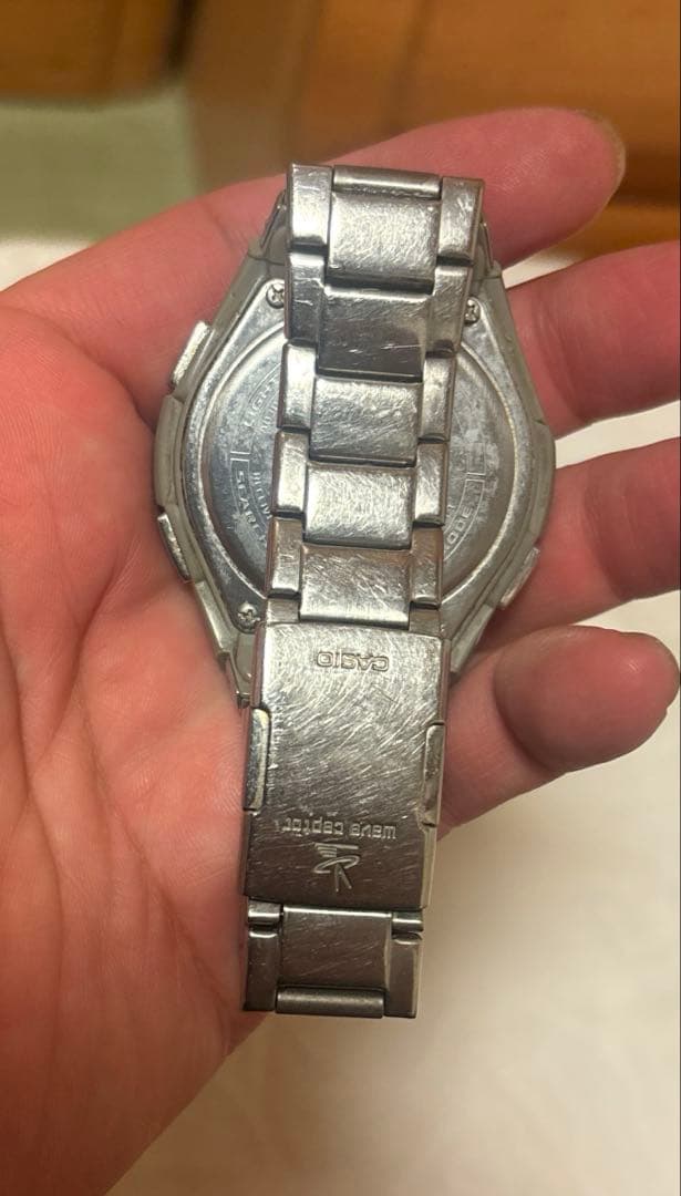 ジャンク品　CASIO wave ceptor タフソーラー 電波時計 本体 — image 2