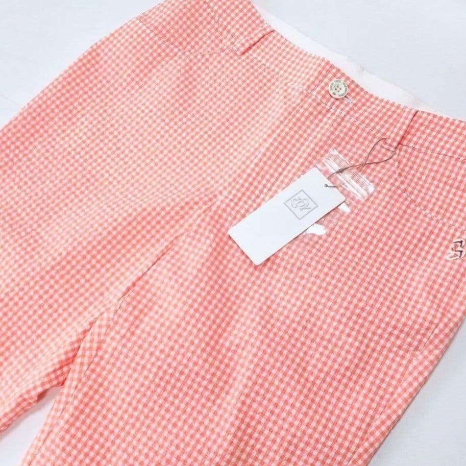ZOY ゾーイ ゴルフパンツ ギンガムチェック 美脚 新品タグ付　M — image 3
