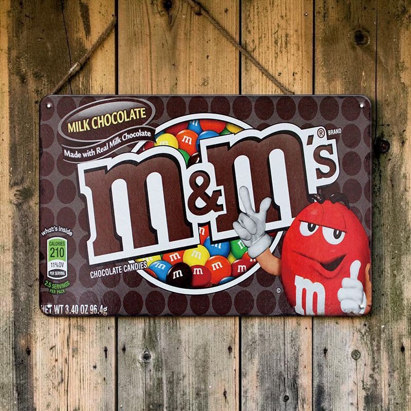 エムアンドエムズ M&M's ブリキ看板 アメリカン雑貨 USA — image 2