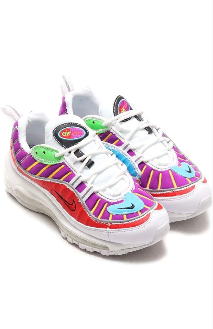 新品Nike Air Max98カラフルスニーカーホワイト25.5 ナイキ　レア — image 3