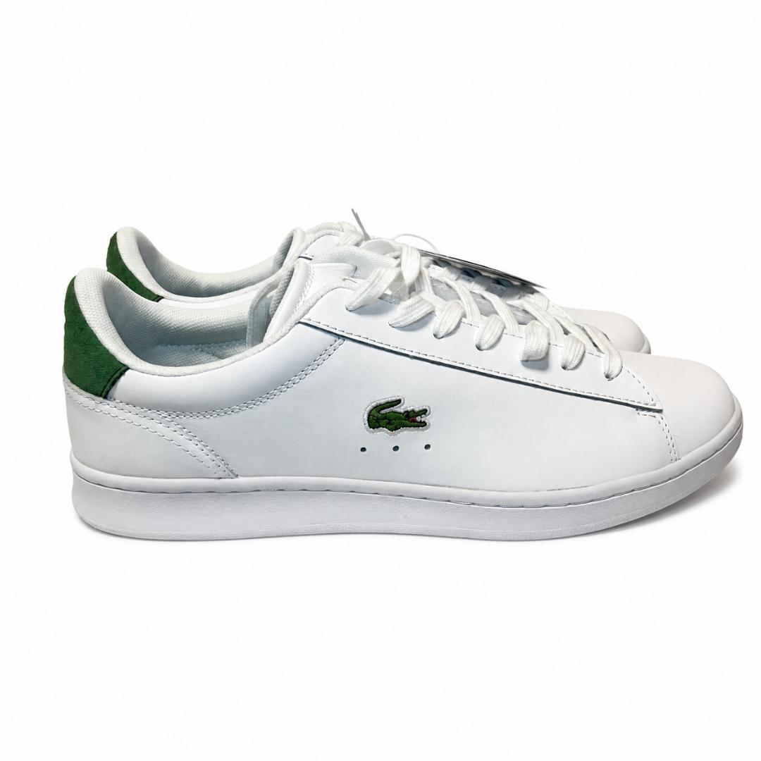 【新品】LACOSTE スニーカー 27.5cm ホワイト グリーン — image 2