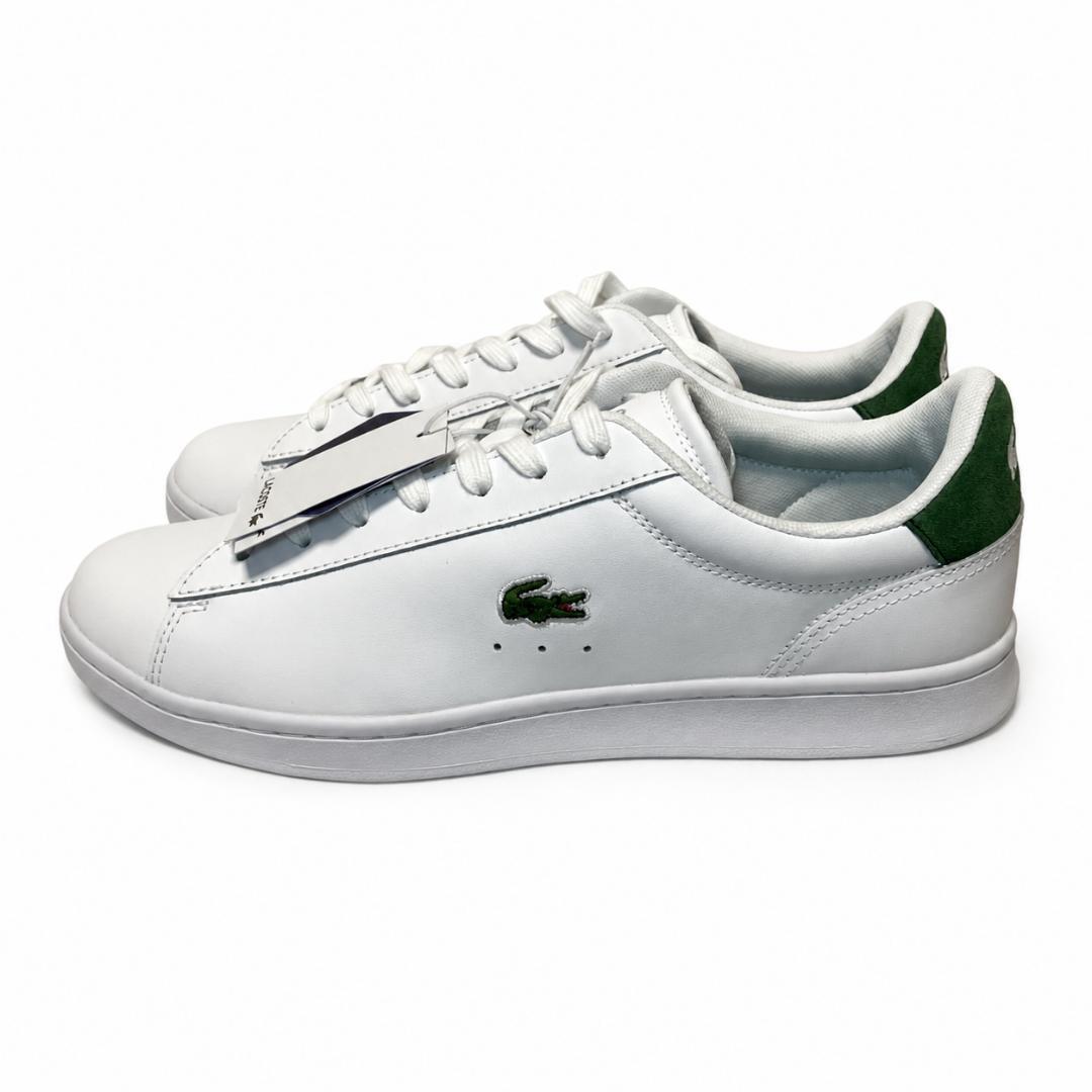 【新品】LACOSTE スニーカー 27.5cm ホワイト グリーン — image 4
