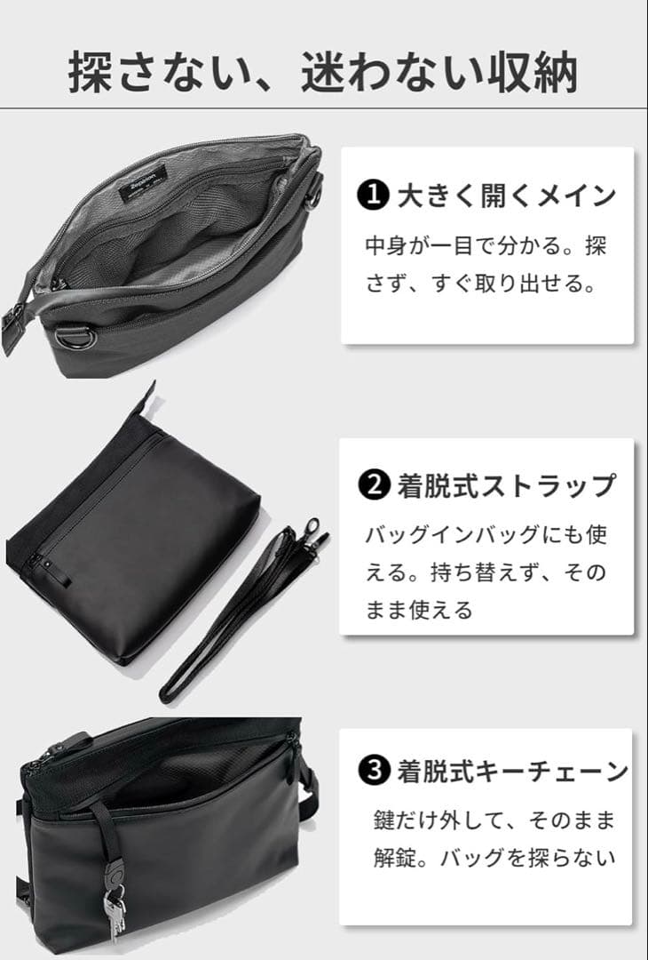 迷ゎない収納8ポケトショルダーバツグ11亻ンチi P a d対応 — image 5