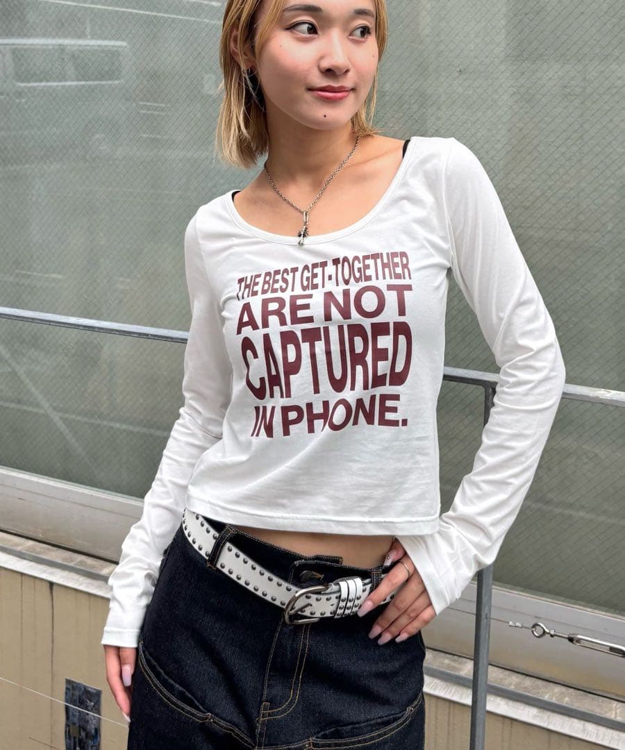 WHO'SWHOgallery メッセージトップス ホワイト 完売品 — image 2
