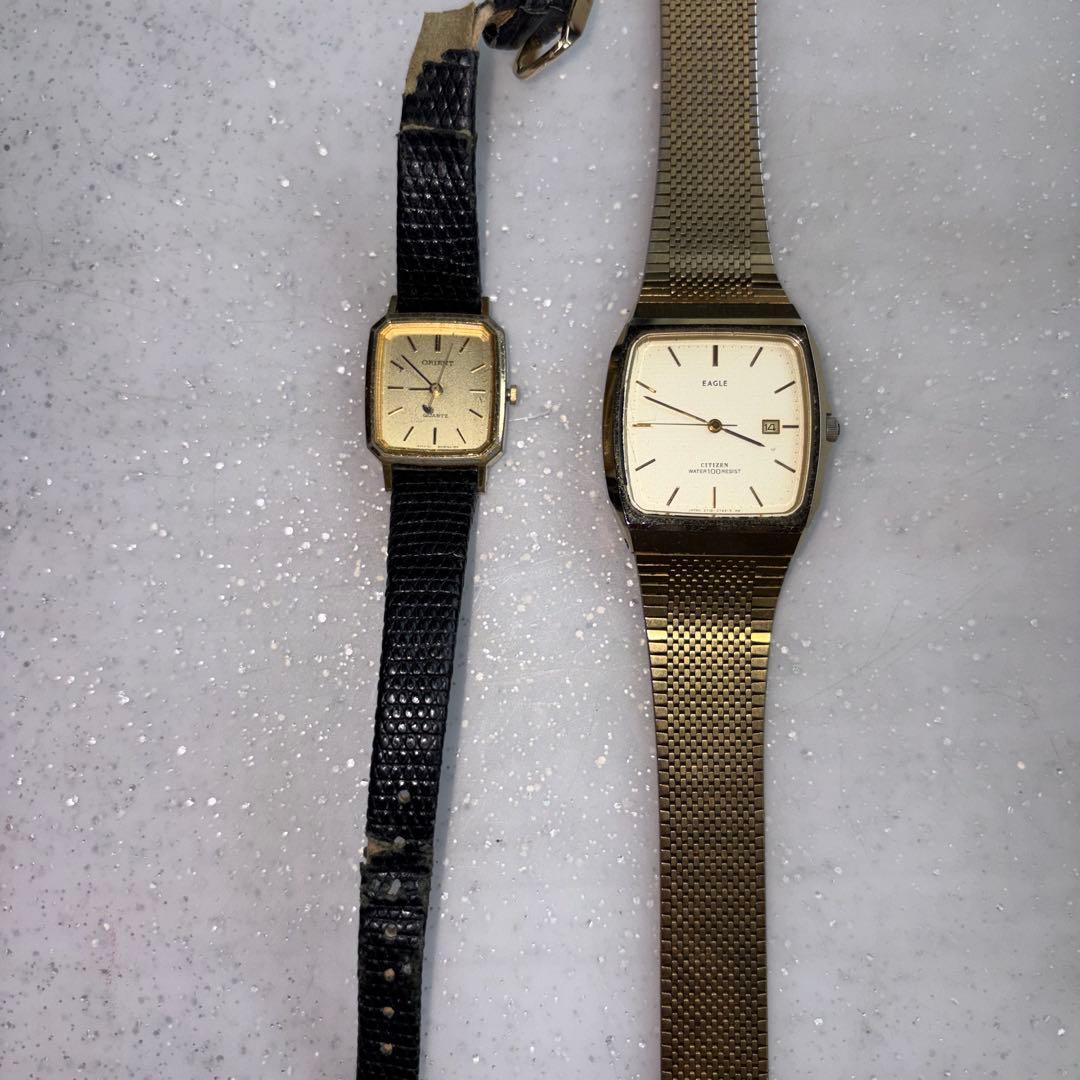 ジャンク)CITIZEN EAGLE & ORIENT 腕時計 2本セット — image 3