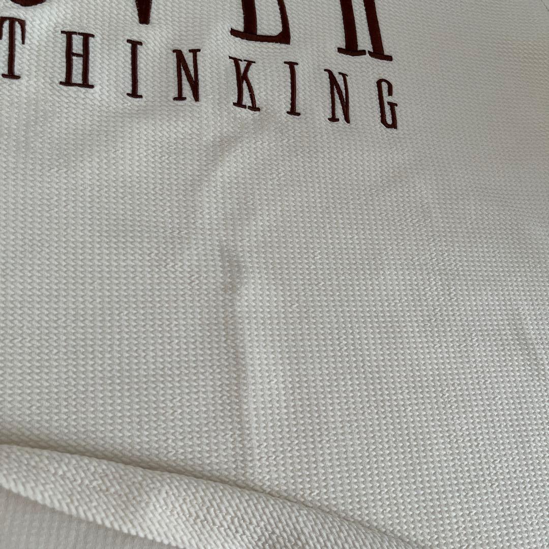 SHEIN 半袖Tシャツ OVER THINKING ホワイト XS — image 5