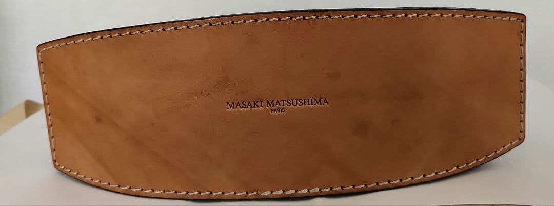 【希少】Masaki Matsushima マサキマツシマ レザーハンドバッグ黒 — image 4