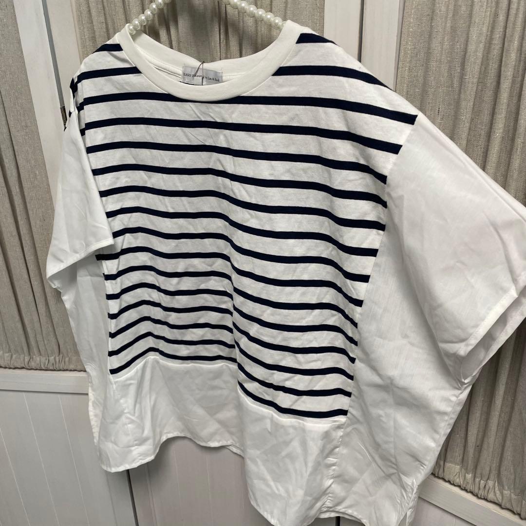 SEASON REASON ボーダー切替プルオーバー☆Ｌサイズ☆【新品】 — image 3