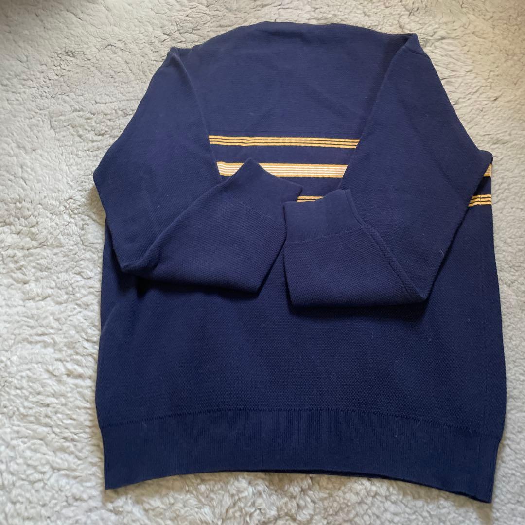 LACOSTE ネイビー ストライプ セーター — image 4