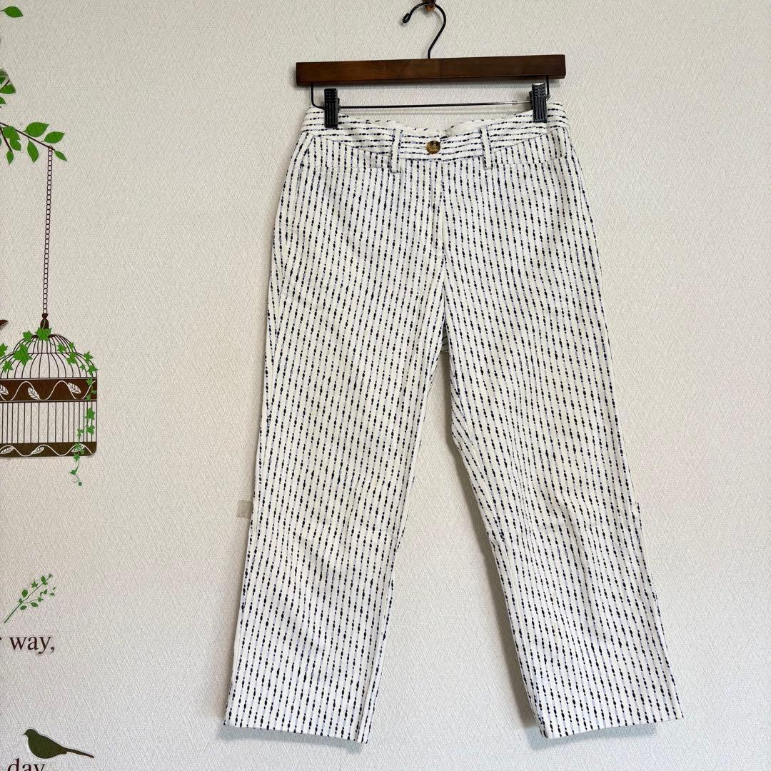 LANDS'END/クロップドパンツ ストレートパンツ ストライプ柄 サイズ61 — image 3