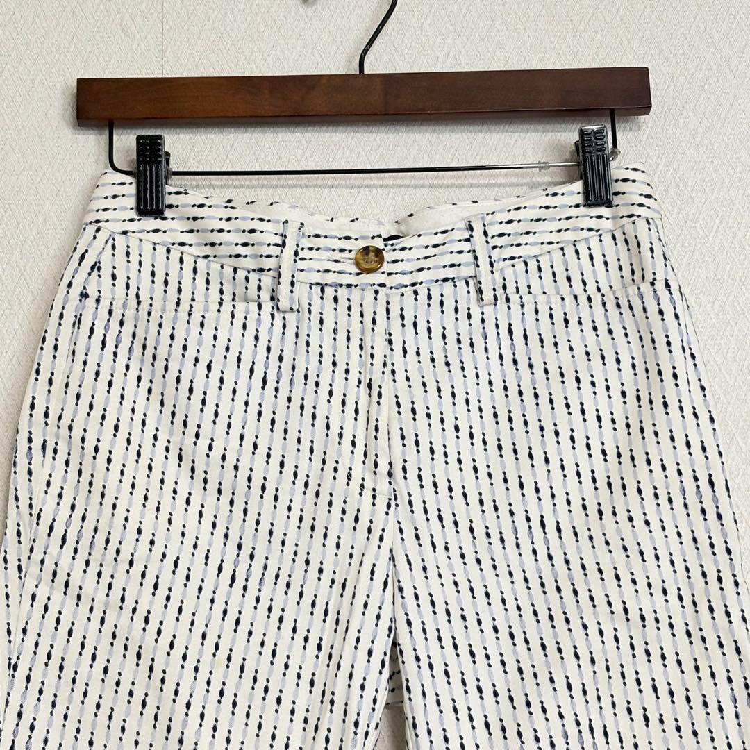 LANDS'END/クロップドパンツ ストレートパンツ ストライプ柄 サイズ61 — image 4