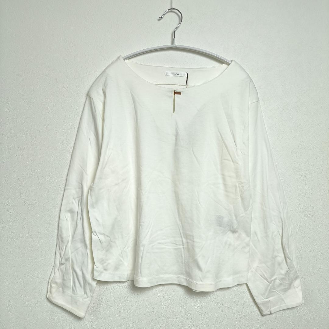 美品【index】長袖カットソー Mサイズ 白 UVケア 冷感 3020 — image 2