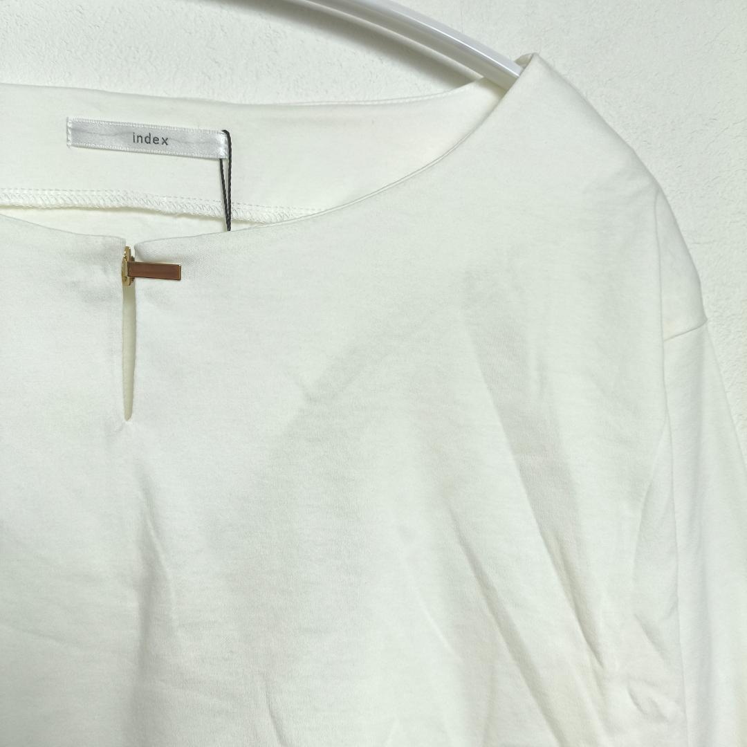 美品【index】長袖カットソー Mサイズ 白 UVケア 冷感 3020 — image 4
