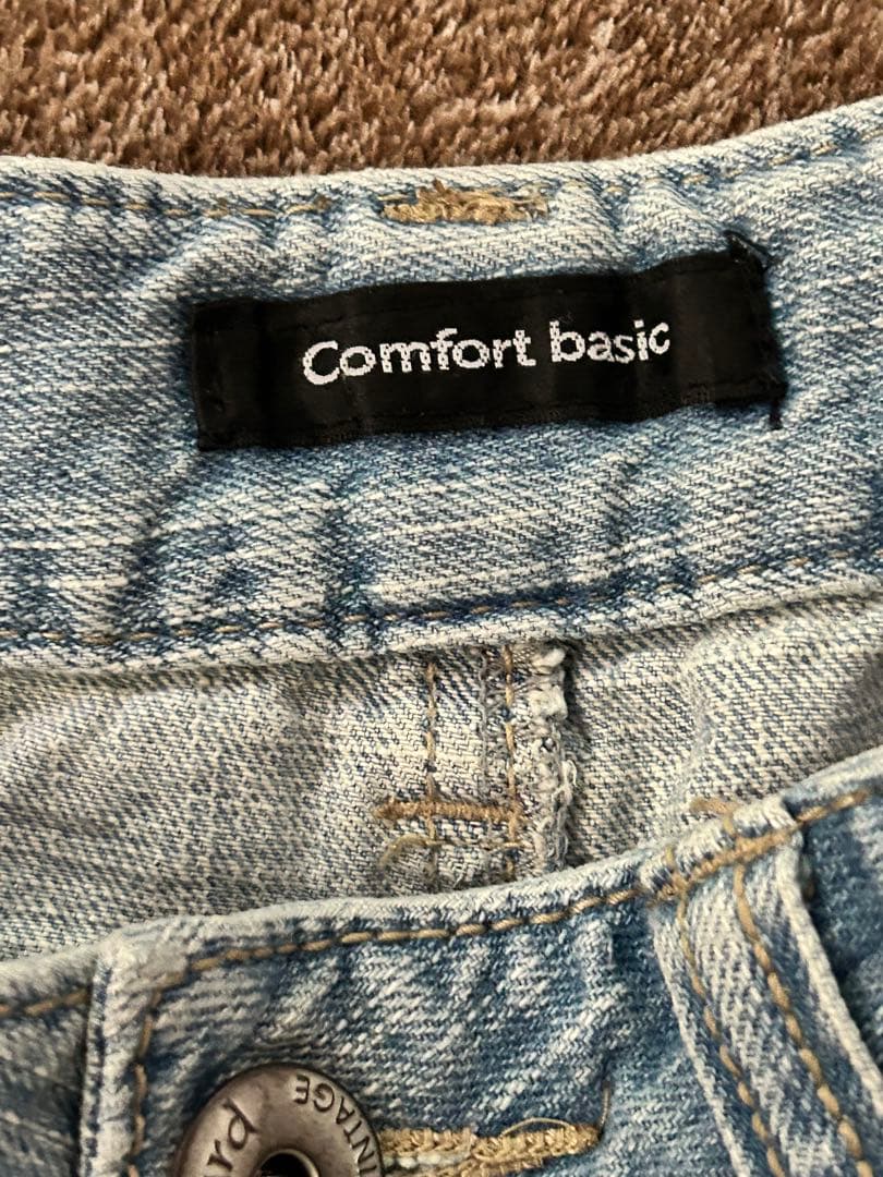 Comfort basic デニムショートパンツ ライトブルー　ハーフパンツＬ — image 4