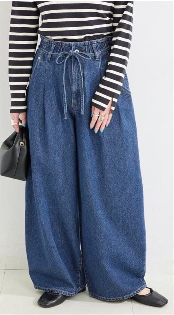 DU JOUR / デュ ジュール DRAW-SASH PEG JEAN — image 3