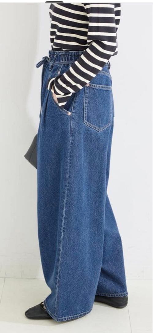 DU JOUR / デュ ジュール DRAW-SASH PEG JEAN — image 4