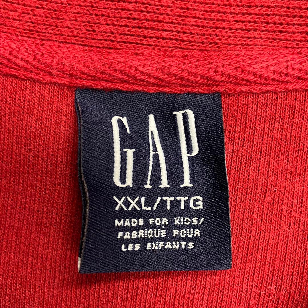 90s OLD GAP ハーフジップ コットンニット ボーダー vintage — image 2
