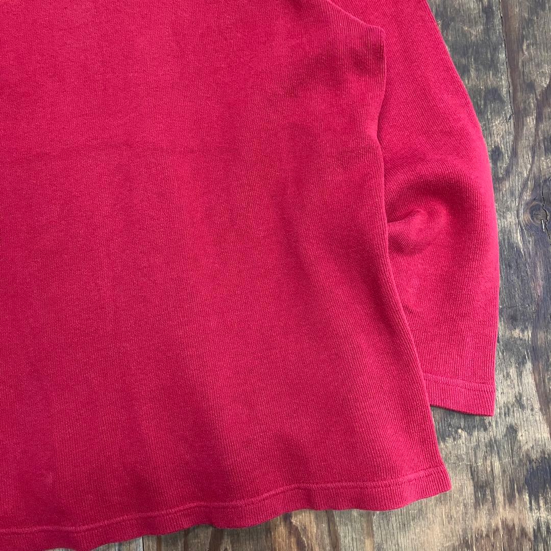 90s OLD GAP ハーフジップ コットンニット ボーダー vintage — image 5