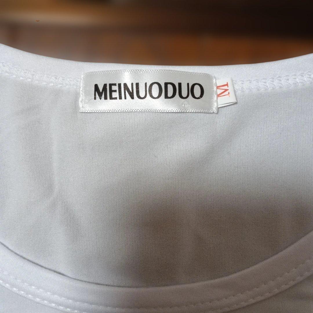 MEINUODUO 猫プリント 半袖Tシャツ ホワイト — image 5