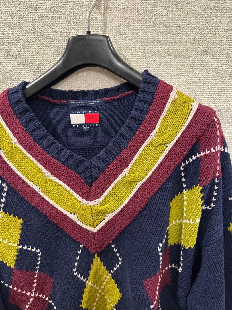 トミーヒルフィガー　ニット　3Dニット　90‘s オーバーサイズ — image 2