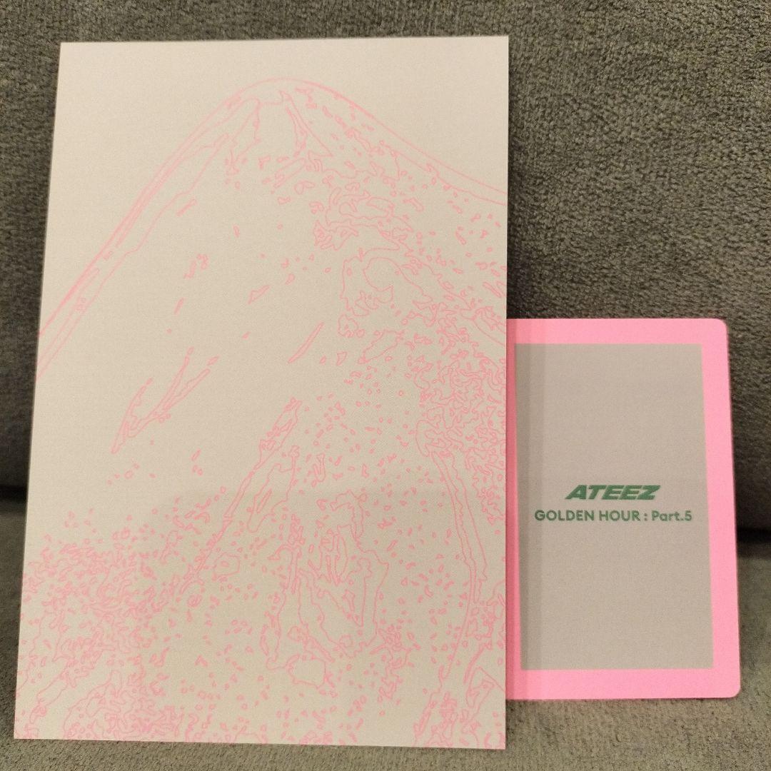 ATEEZ ゴルアワ5 トレカ ポスカ 2枚セット ホンジュン — image 2