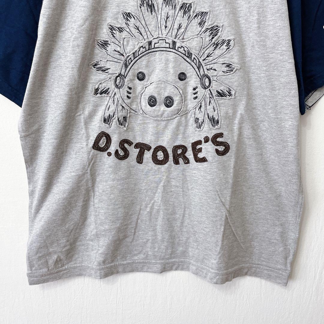 【ドラッグストアーズ】ラグランTシャツ ブタ ユニセックス フリーサイズ — image 3