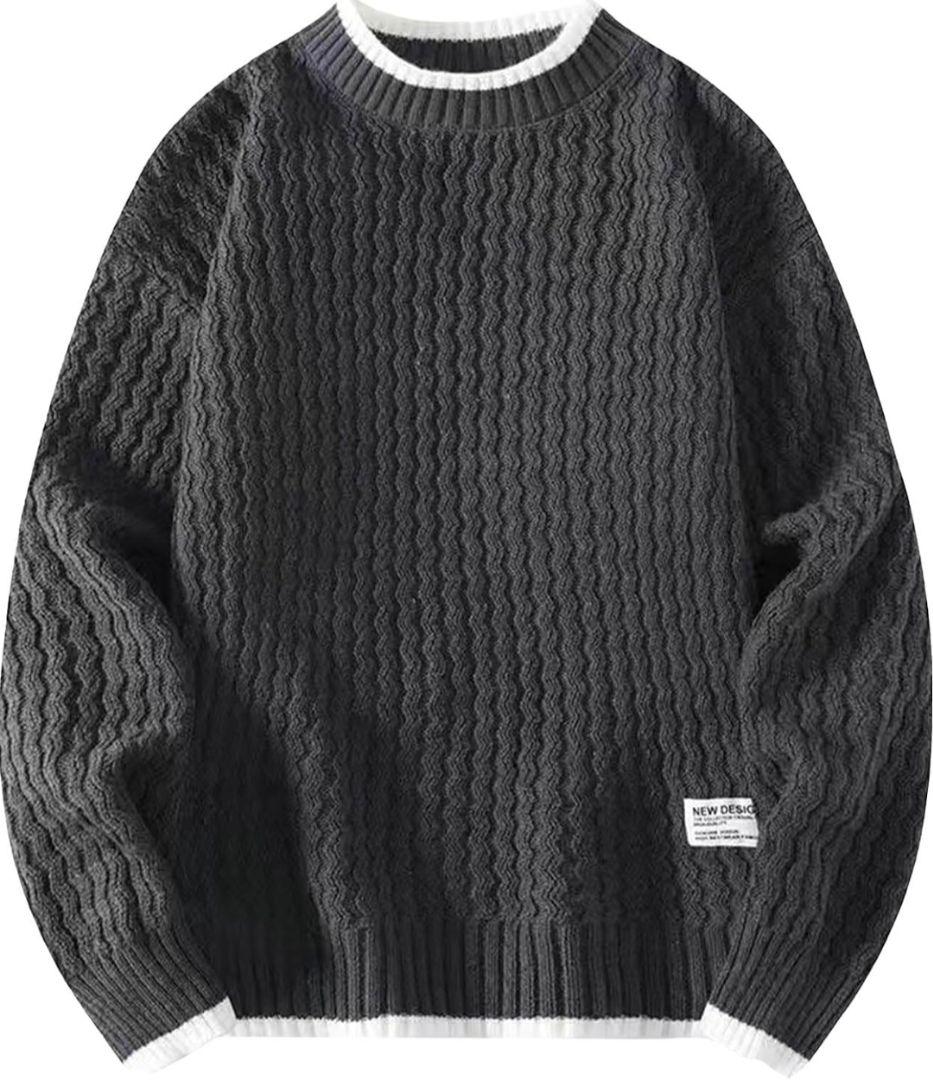 新品✨メンズ　ニット　セーター　クルーネック　Mサイズ — image 3