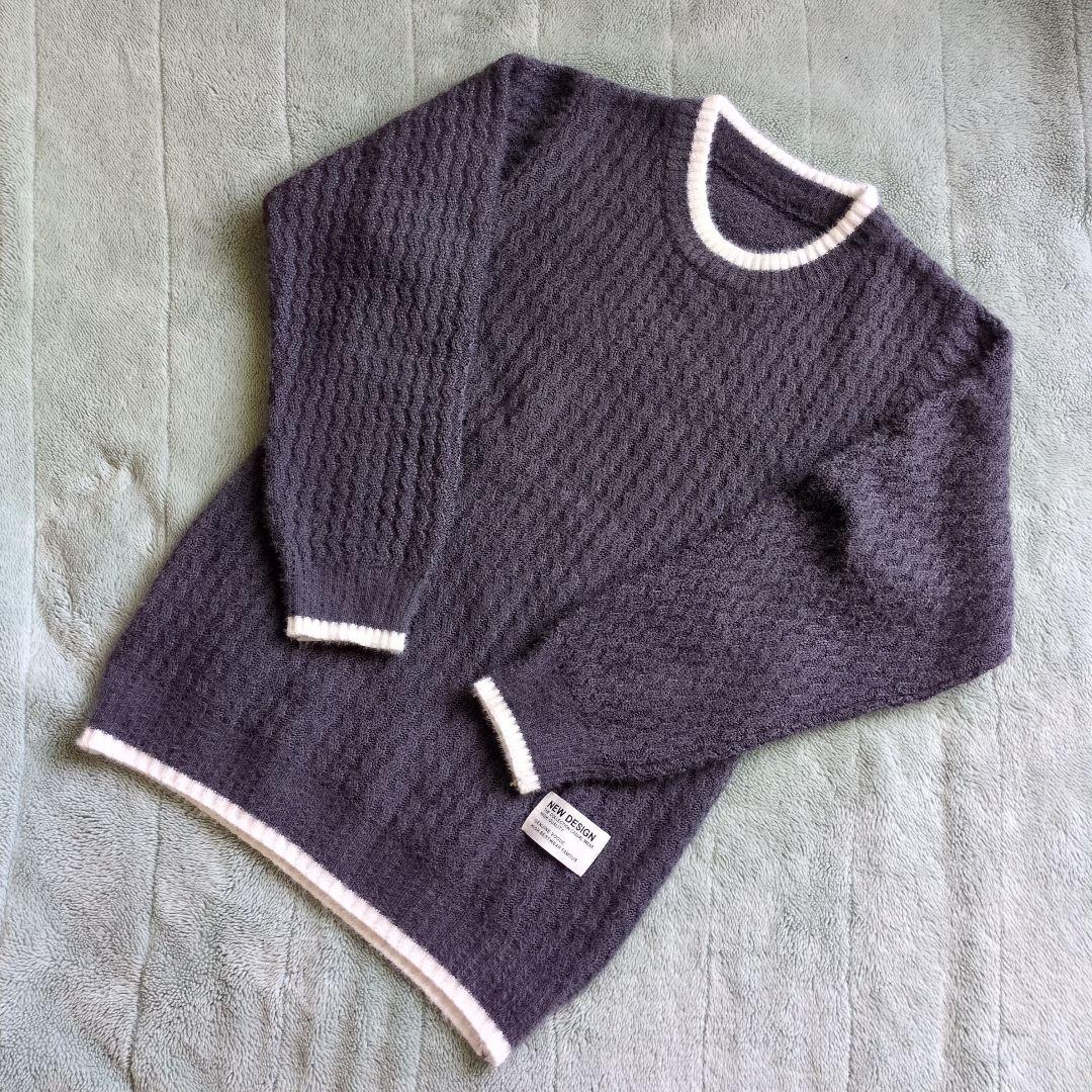 新品✨メンズ　ニット　セーター　クルーネック　Mサイズ — image 4