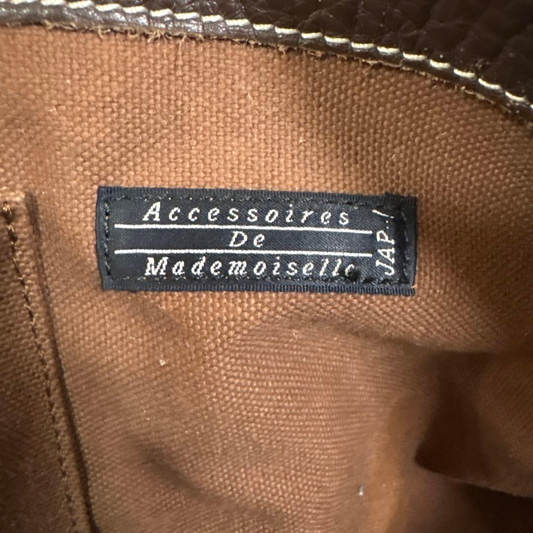 ADMJ アクセソワ ブラウン レザー ハンドバッグ — image 5