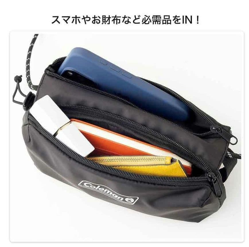 GLOW7月号付録　コールマン ダブル収納ボトルショルダーバッグ — image 2