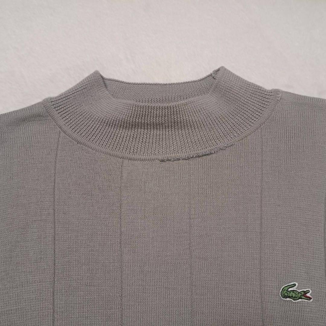 【LACOSTE】ニットセーター グレーワニ刺繍長袖きれいめ定番人気 — image 5