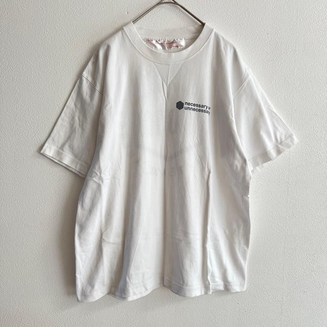 ナウン NOUN Tシャツ M 白 バックプリント 半袖 アメリカ綿 丸胴ボディ — image 2