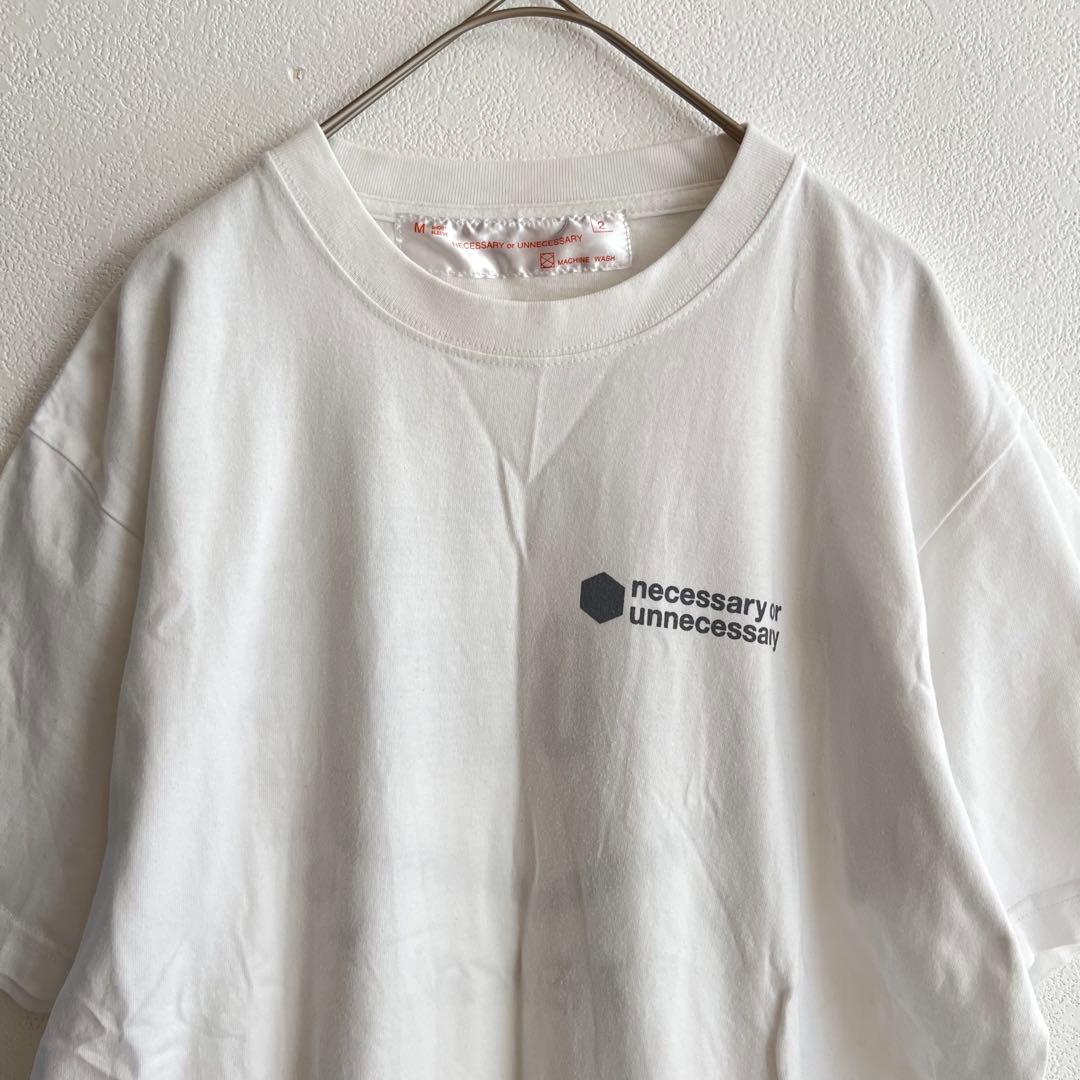 ナウン NOUN Tシャツ M 白 バックプリント 半袖 アメリカ綿 丸胴ボディ — image 4