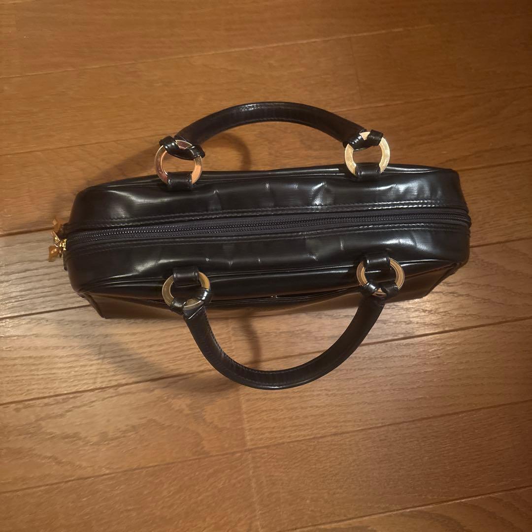 【極美品】GOLD PFEIL ゴールドファイル レザーハンドバッグ 黒 — image 3