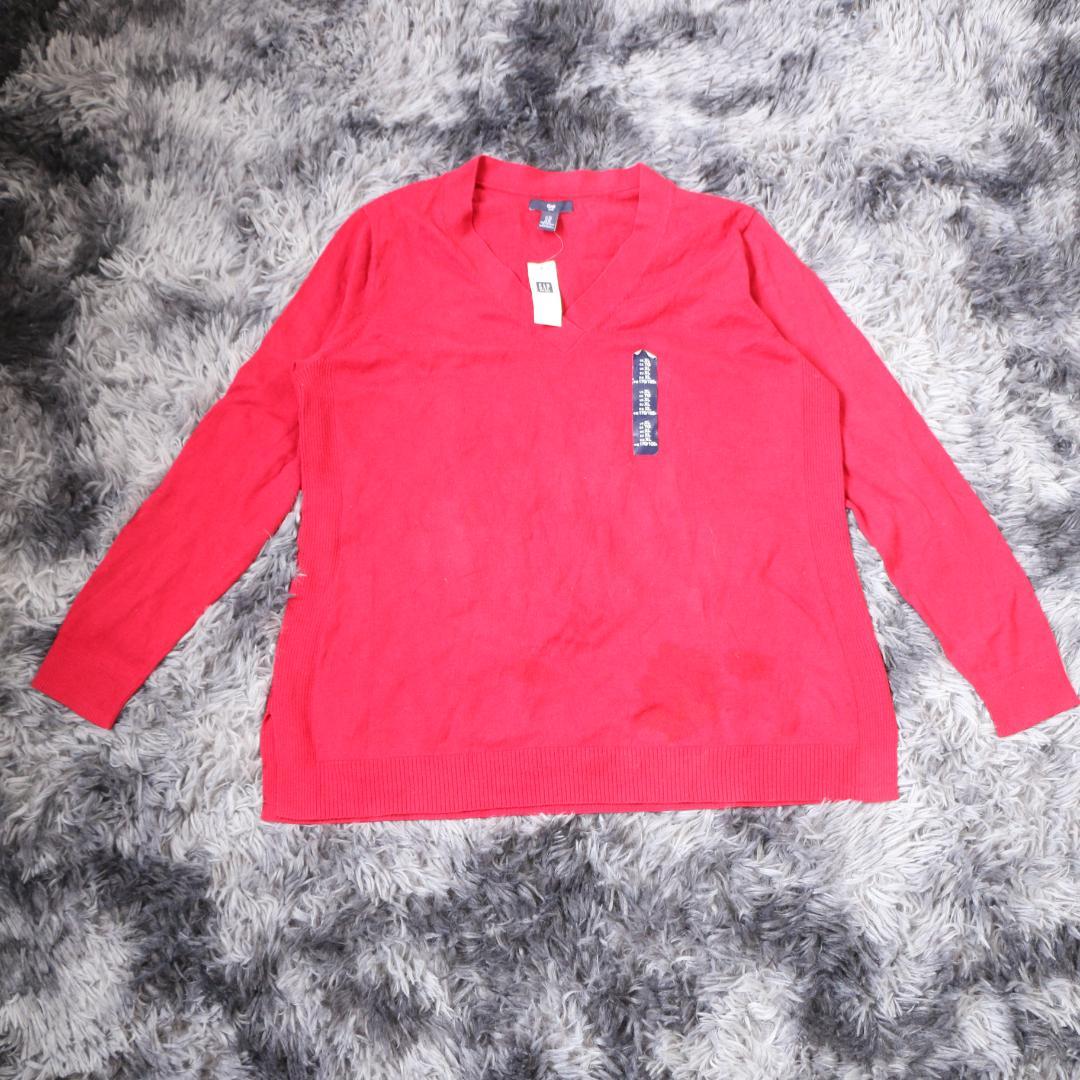 gap 新品タグ付き セーター レッド XL（LL）メンズ ニット ヴィンテージ — image 3